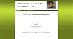 Desktop Screenshot of johannes-klostermann.de